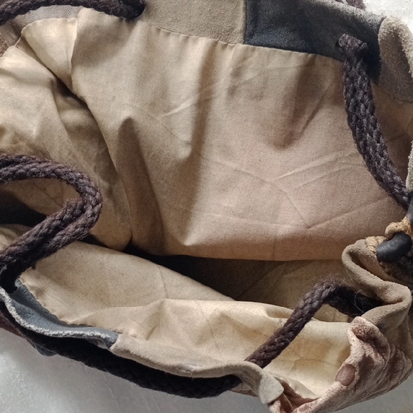 Vintage Patchwork Leather Tote Bag - Picture 3 of 5